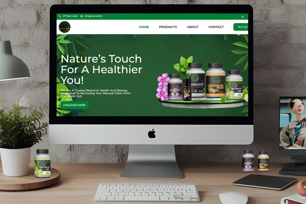 naturalif.lk-Website design
